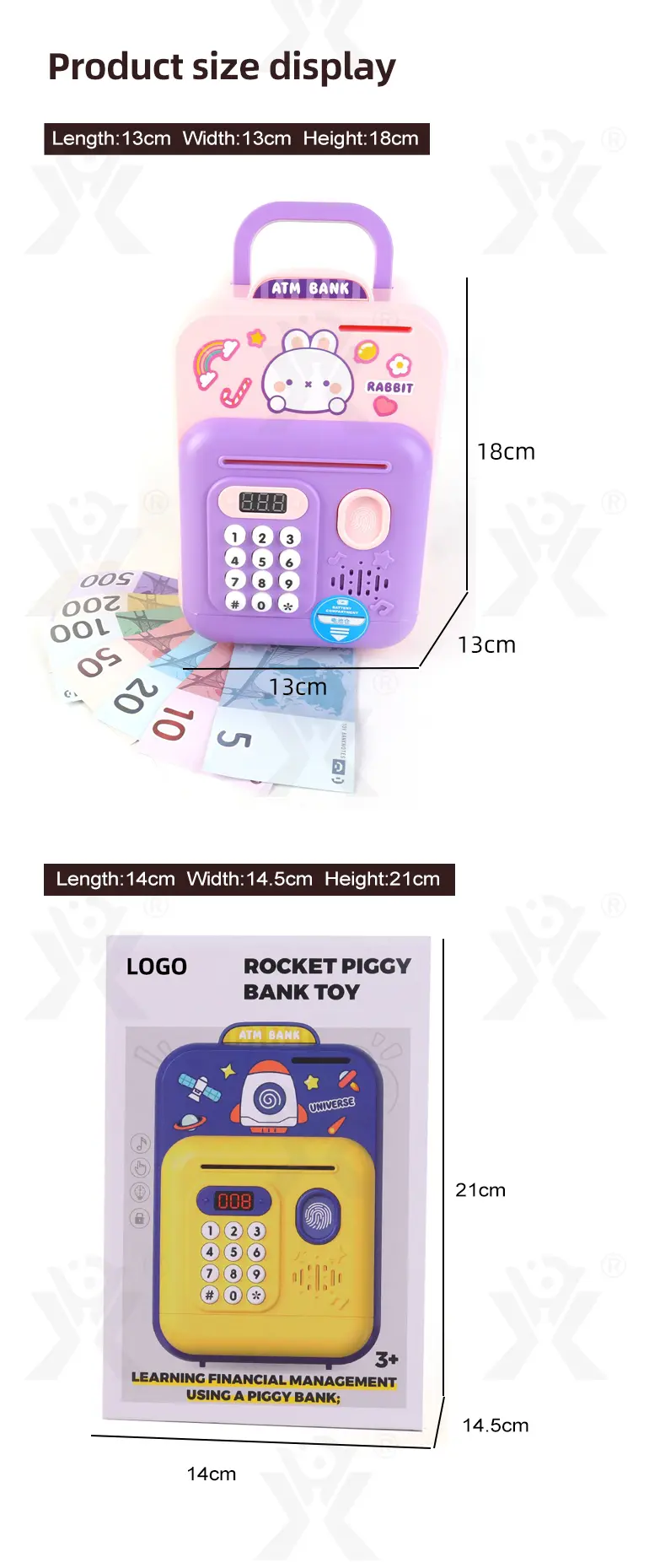 Cute Rabbit Deposit Toys with Intelligent Display · TV10526 · detail image 9 of 9
