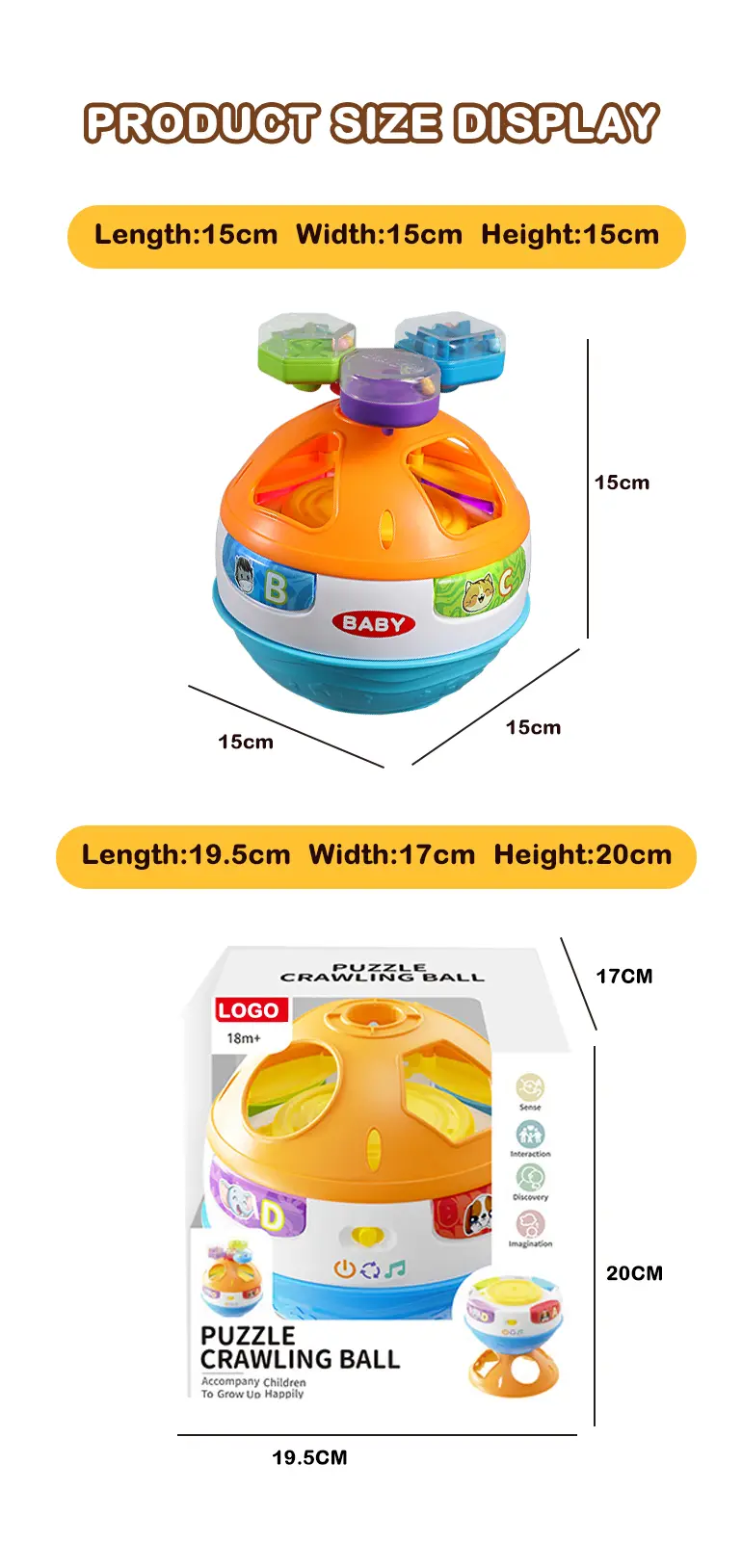 Interactive Crawling Ball Toy With Music and Learning Mode · TV10552 · detail image 11 of 11