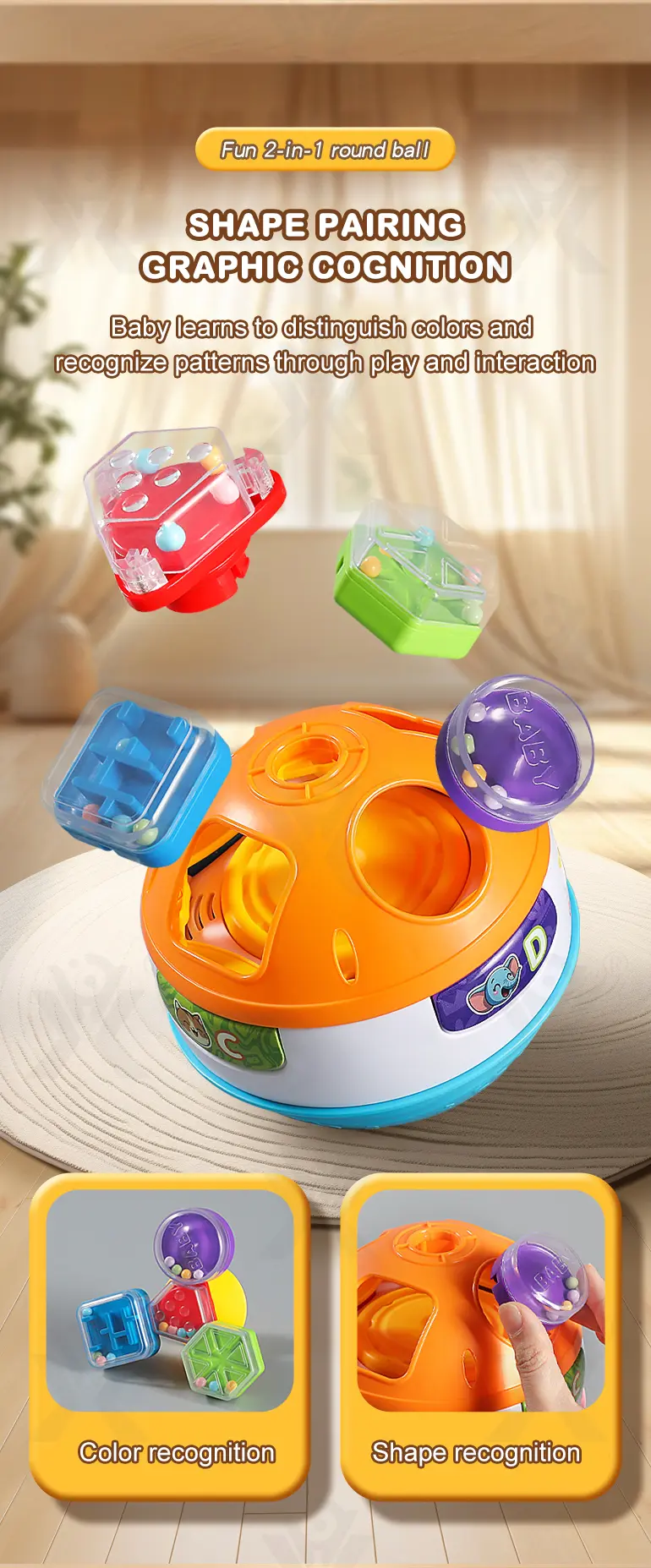 Interactive Crawling Ball Toy With Music and Learning Mode · TV10552 · detail image 9 of 11