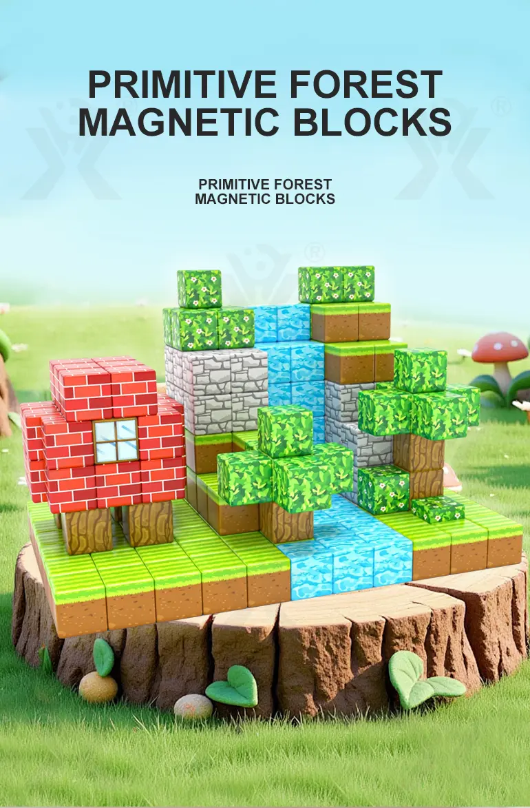 Magnetic Minecraft Block Toy · TV10503 · detail image 1 of 6