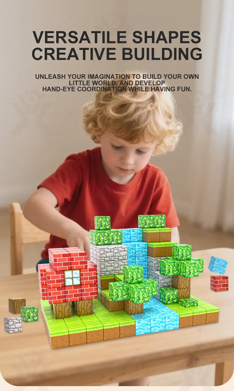 Magnetic Minecraft Block Toy · TV10503 · detail image 2 of 6