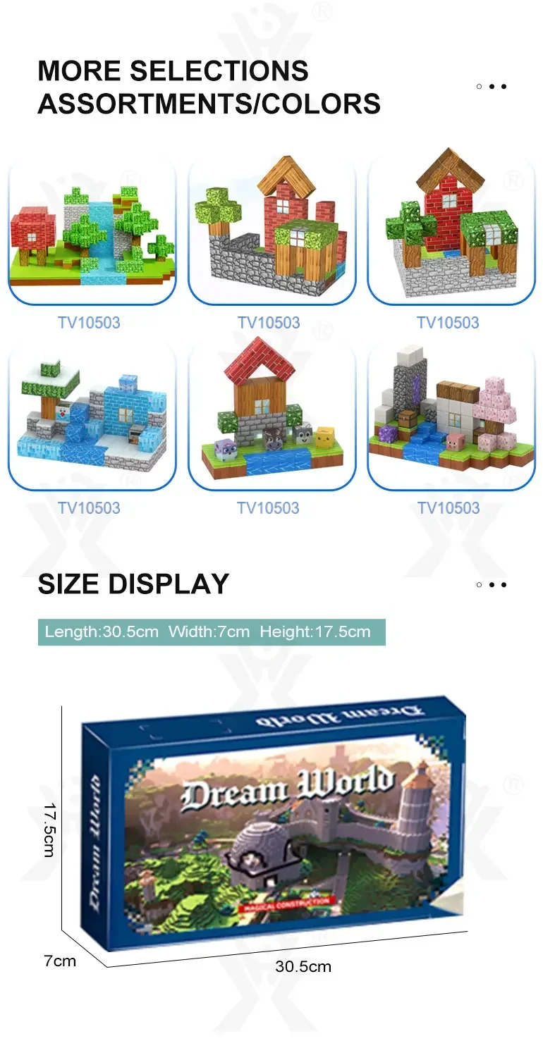 Magnetic Minecraft Block Toy · TV10503 · detail image 6 of 6