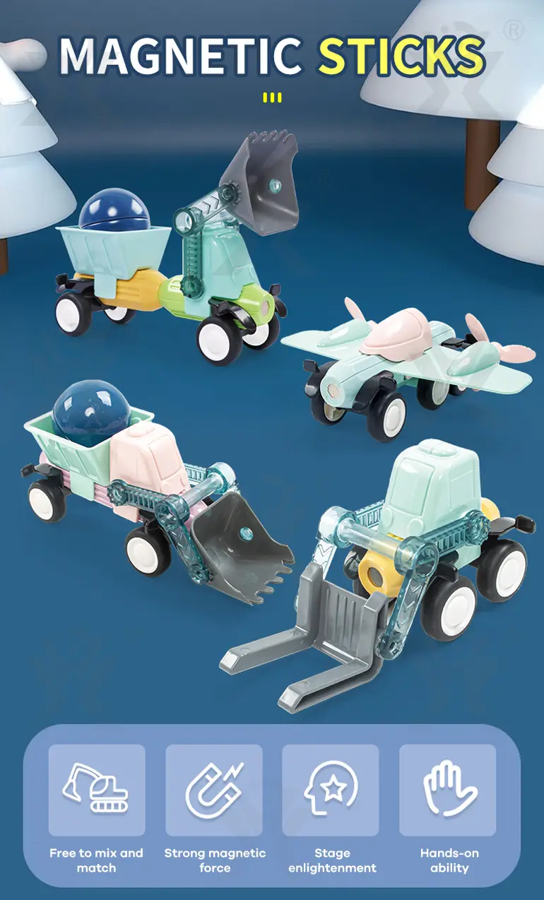 Magnetic Rod Vehicle Toy · TV10559 · detail image 1 of 7