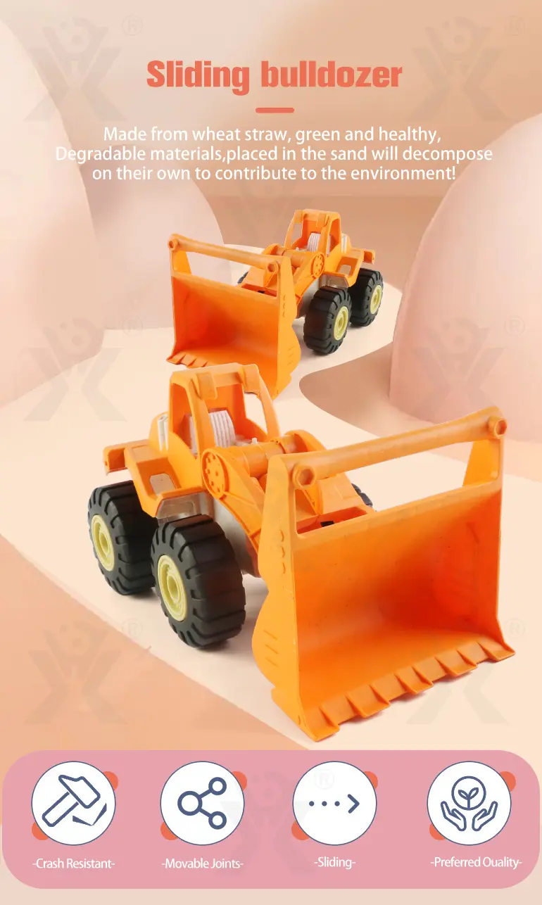 Eco-friendly Toys, Fun Bulldozer Toys Made of Biodegradable Materials · TV10539 · detail image 1 of 6