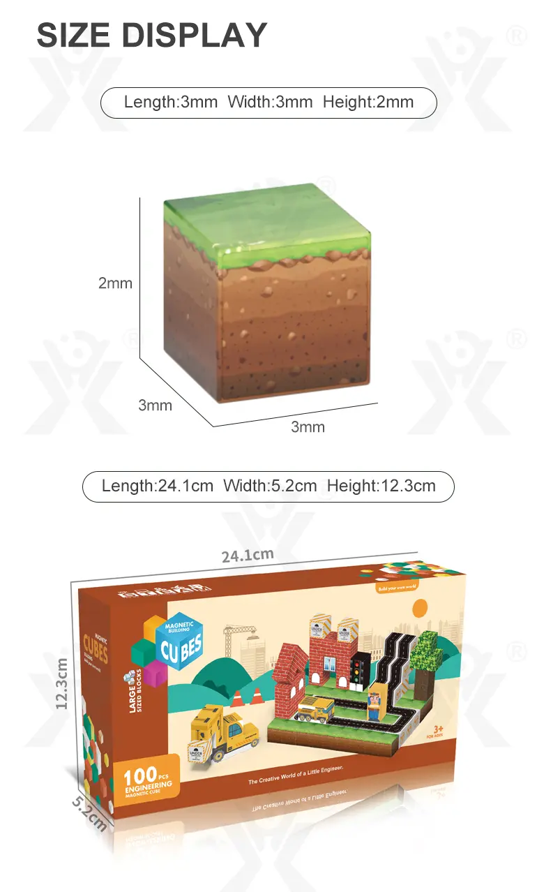 Magnetic Building Cube ‘Minecraft’ · TV10549 · detail image 9 of 9