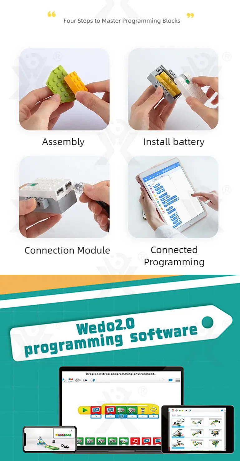 برمجة بناء Blcok روبوت لعبة ل Wedo 2.0 الحيوانات دورة · TV10471 · صورة مفصلة 10 من 12