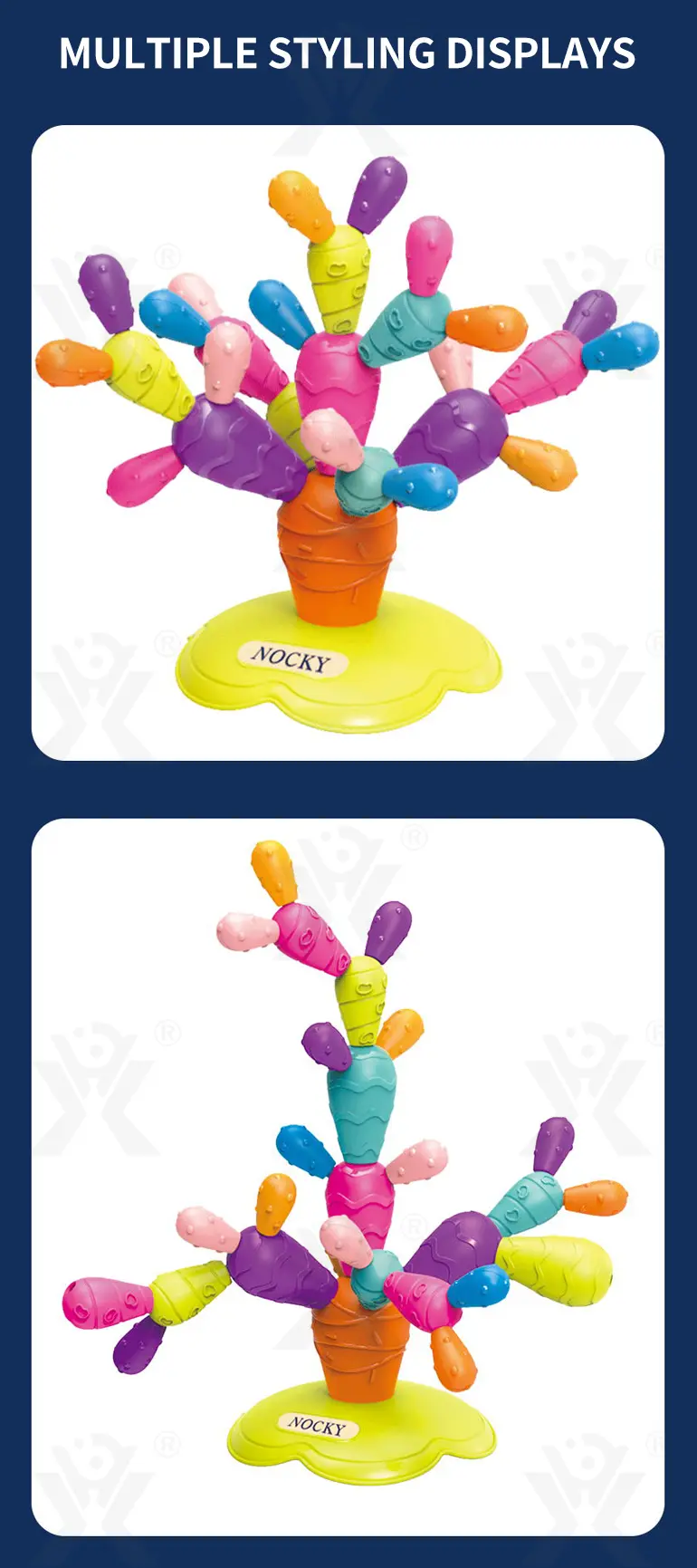 Montessori Cactus Spielzeug, stapeln und Balance spielen·TV10477·Detailaufnahme 5 von 9