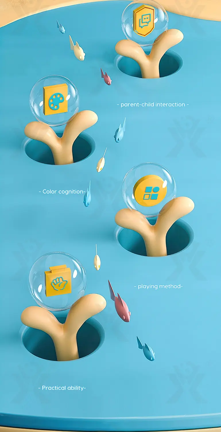 Ocean Flower Building Block Toys · TV10481 · detail image 2 of 8