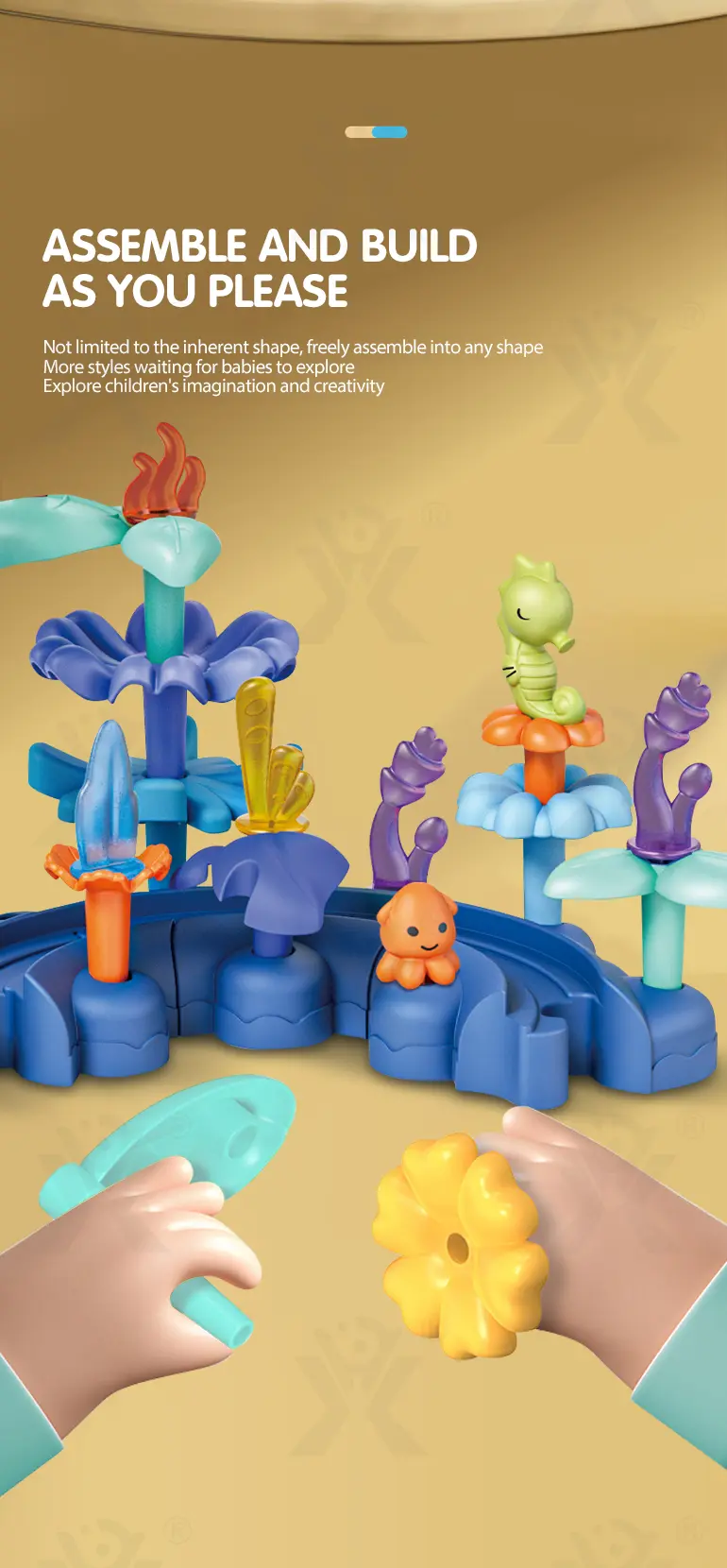 Ocean Flower Building Block Toys · TV10481 · detail image 6 of 8