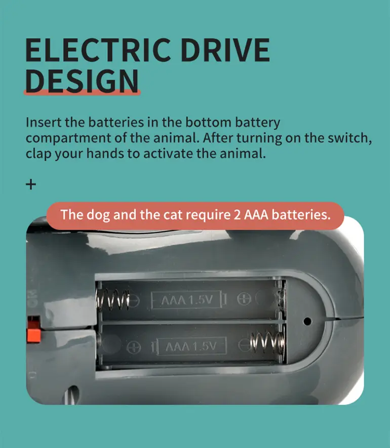 Electric Mechanical Cat Toy with Clap Induction · TV10462 · detail image 3 of 5