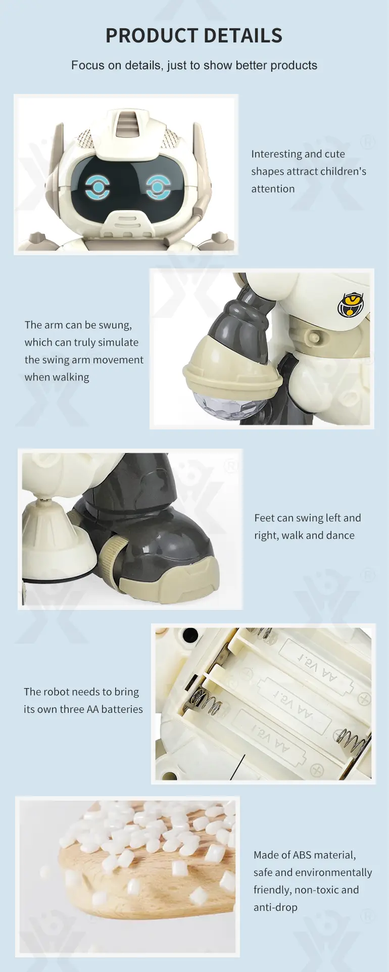 Electric Rotary Dancing Robot Toy · TV10459 · detail image 5 of 7