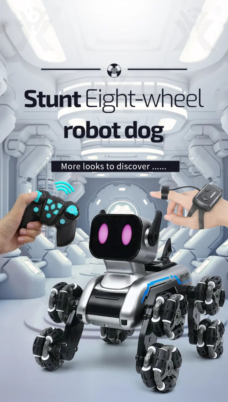Stunt Robot Dog, Eight-Wheeled, Cool Robot For Gifts · TV10438 · detail image 1 of 12
