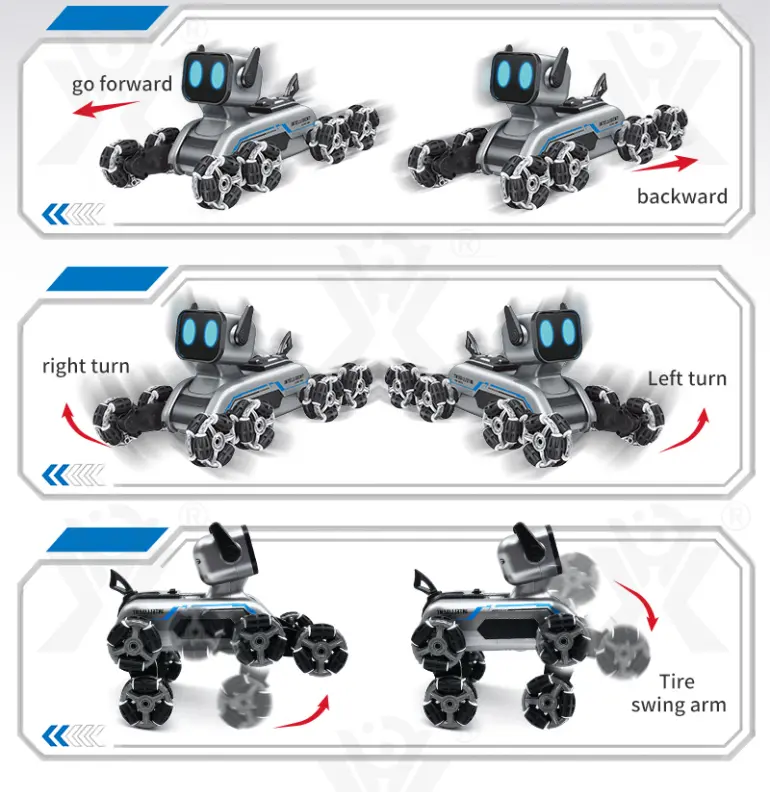 Stunt Robot Dog, Eight-Wheeled, Cool Robot For Gifts · TV10438 · detail image 10 of 12