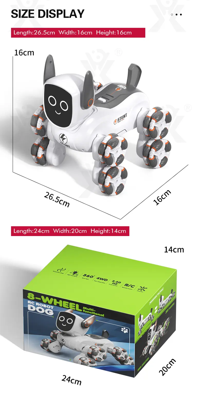 8-Wheeled Stunt Robot Dog Toy 4WD · TV10467 · detail image 16 of 16