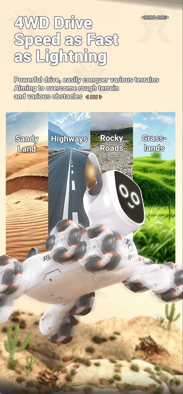 8-Wheeled Stunt Robot Dog Toy 4WD · TV10467 · detail image 6 of 16