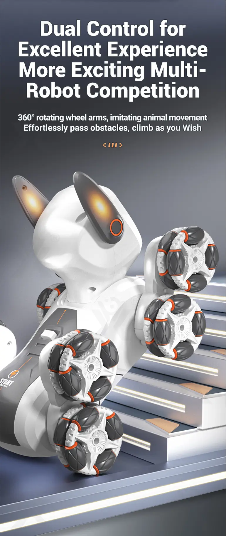 8-Wheeled Stunt Robot Dog Toy 4WD · TV10467 · detail image 9 of 16