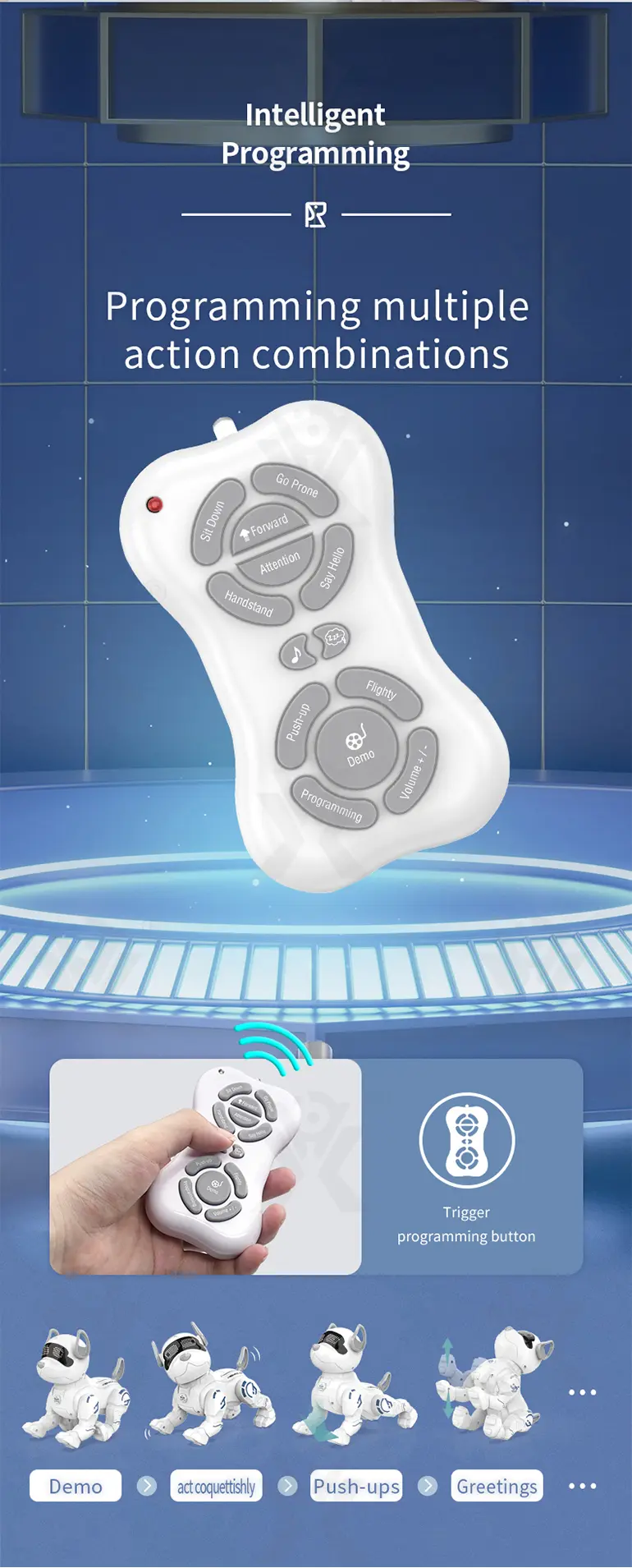 RC Robot Dog Toy, Programmable, Interactable · TV10418 · detail image 8 of 10