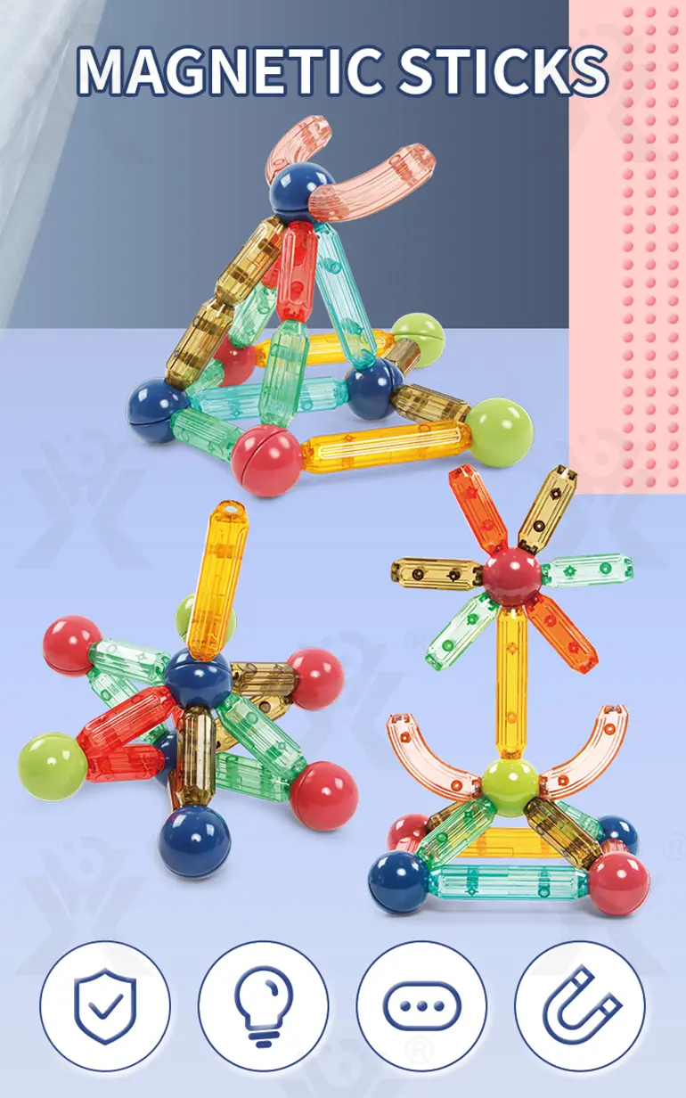 3D Magnetic Rod and Ball Set · TV10491 · detail image 1 of 8