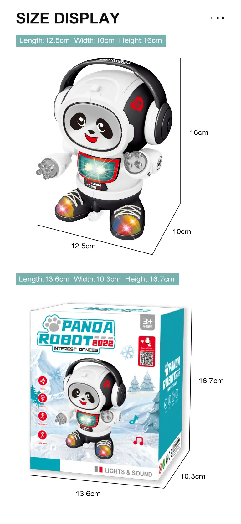 Dancing Panda Robot Toy · TV10439 · detail image 7 of 7