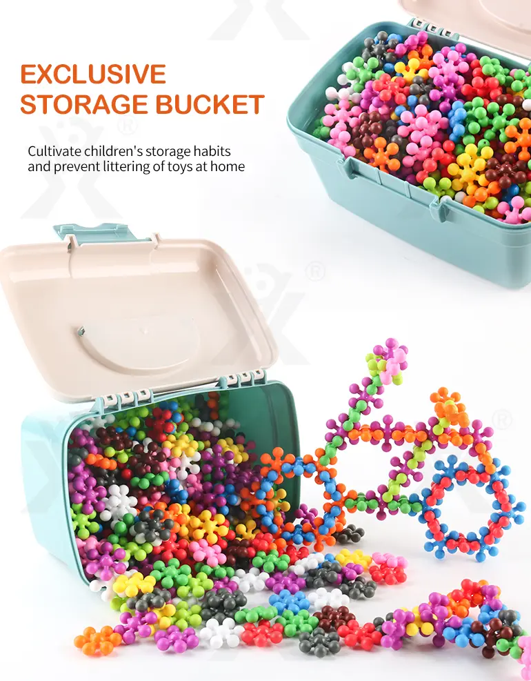 Plum Blossom Building Blocks, 3D Snowflake · TV10475 · detail image 3 of 9