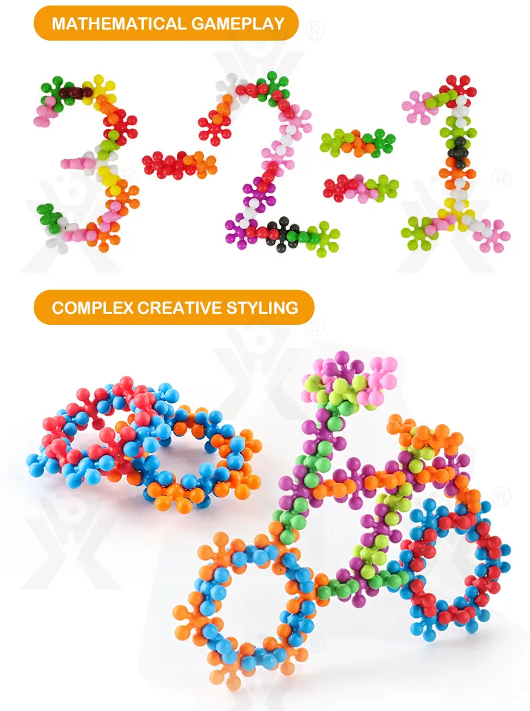 Plum Blossom Building Blocks, 3D Snowflake · TV10475 · detail image 5 of 9