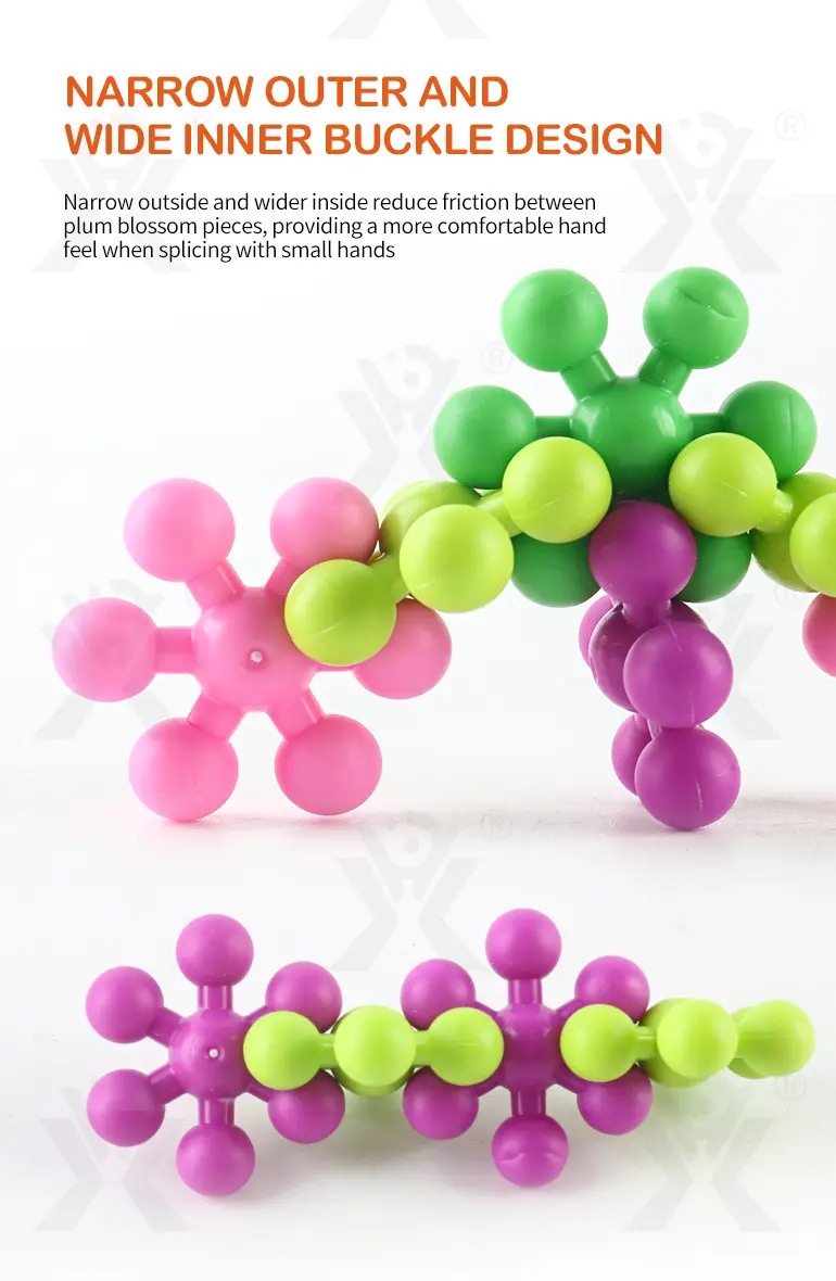 Plum Blossom Building Blocks, 3D Snowflake · TV10475 · detail image 6 of 9