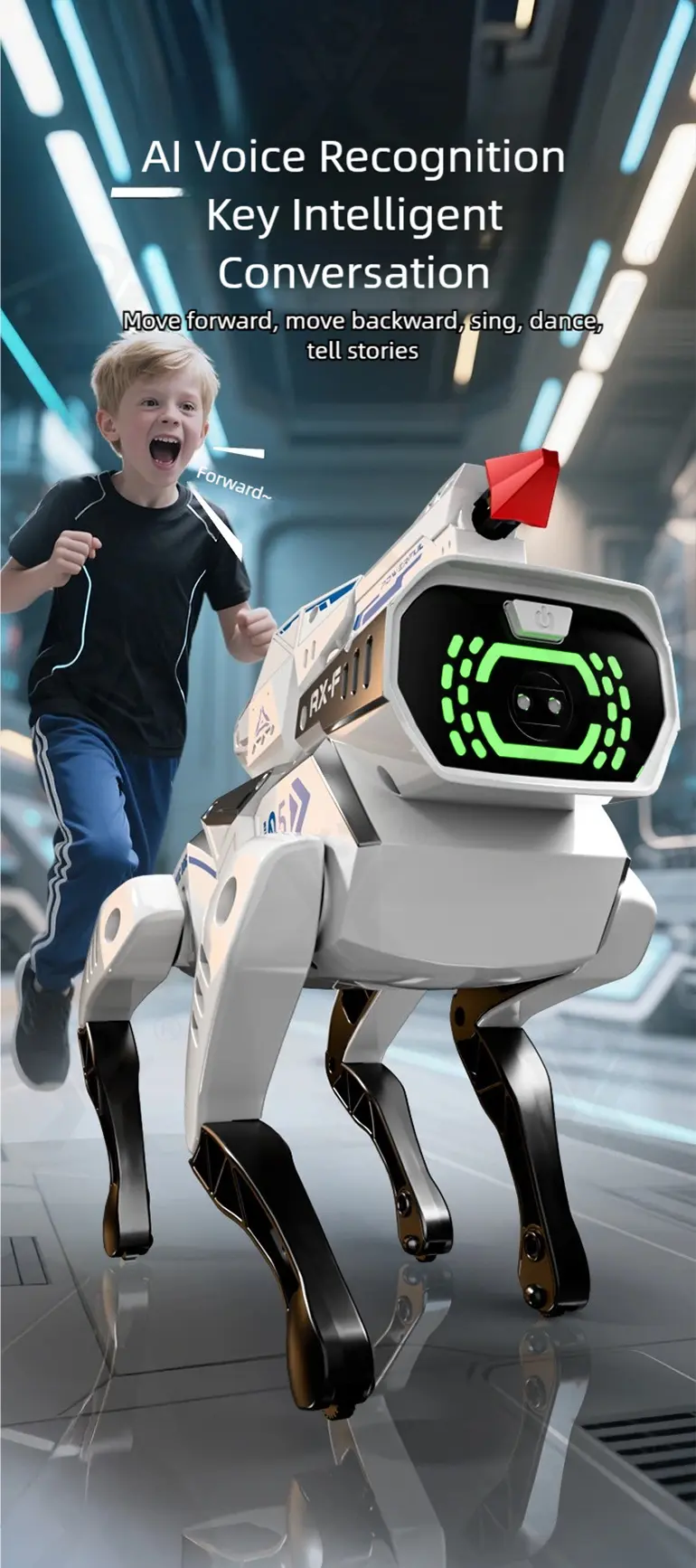 AI Bionic Mechanical Dog Toy with Voice & Dance · TV10464 · detail image 3 of 9