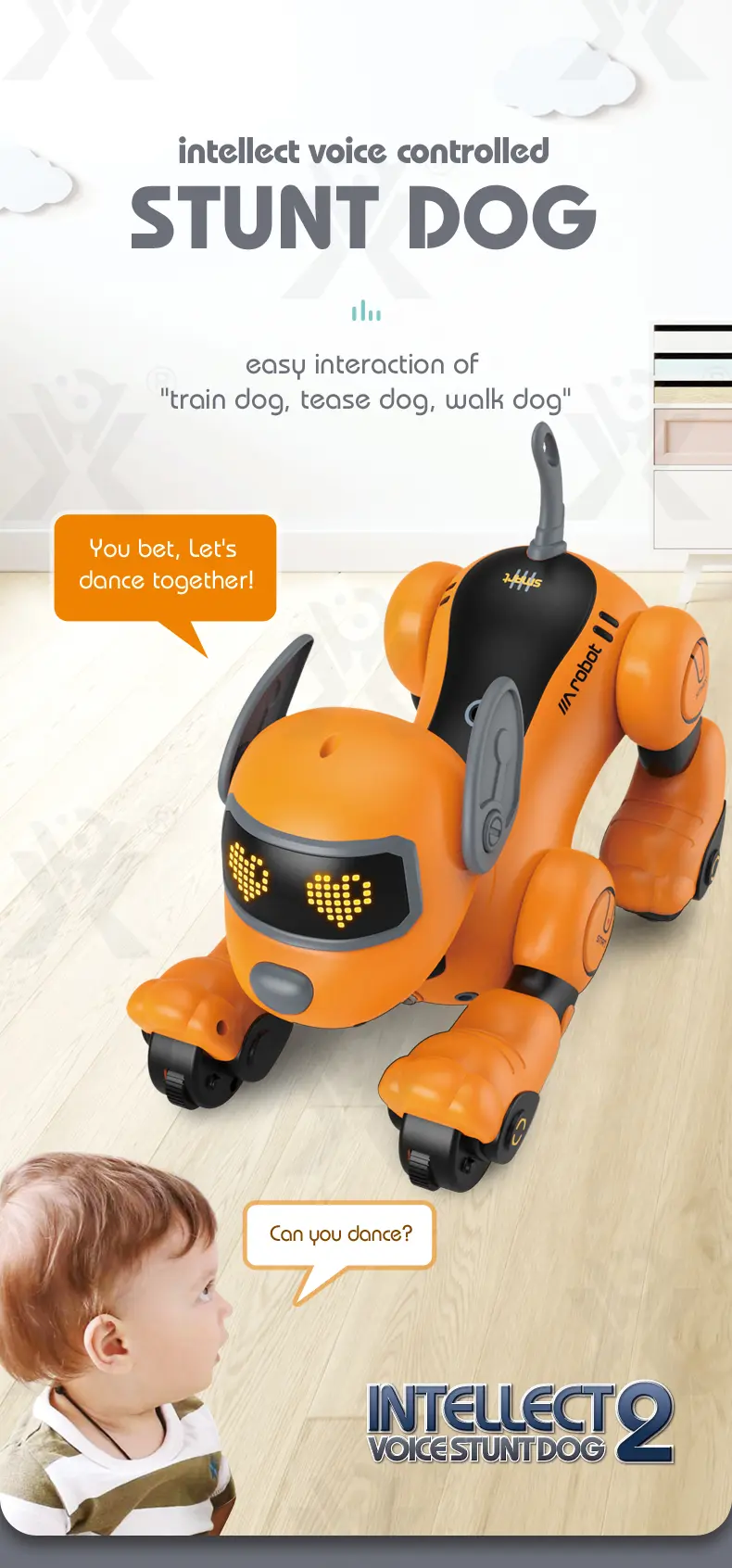 Voice-Controlled Robot Dog Toy with Smart Follow, RC · TV10461 · detail image 1 of 11