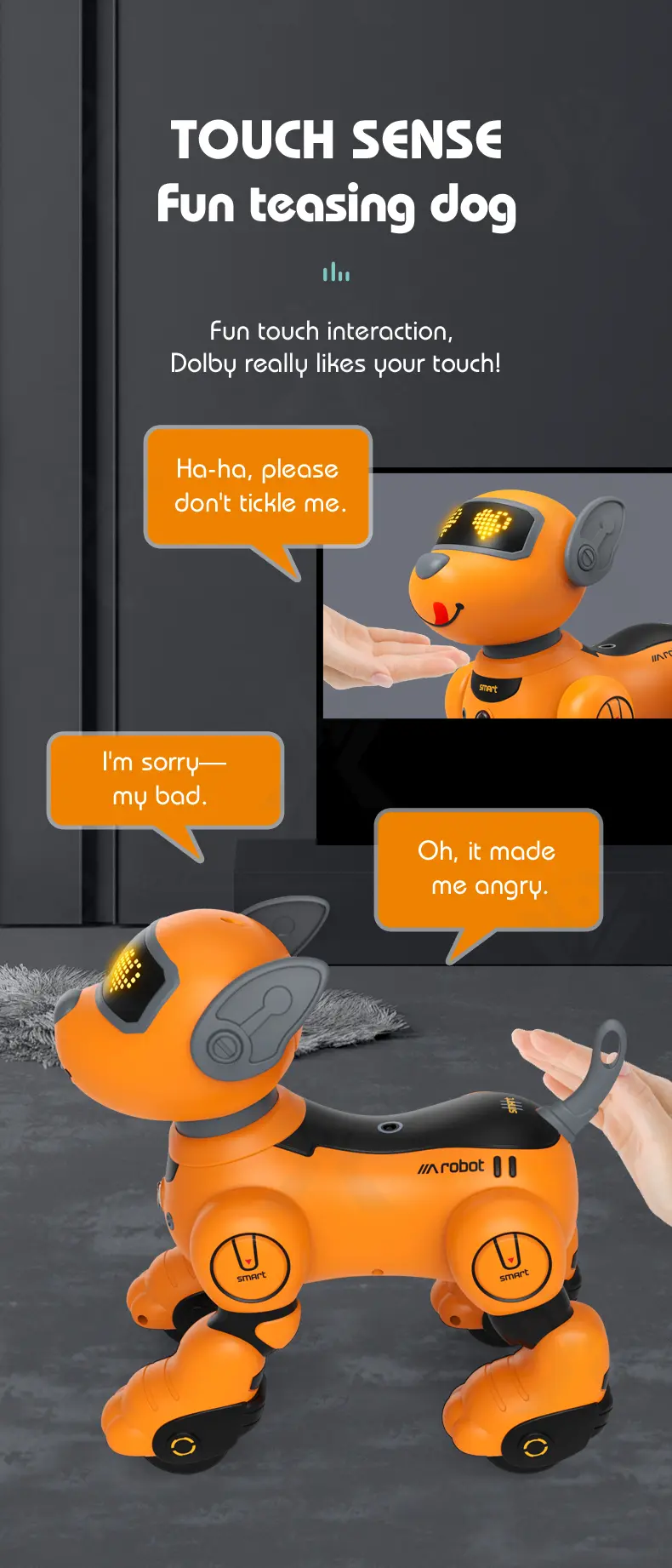 Voice-Controlled Robot Dog Toy with Smart Follow, RC · TV10461 · detail image 4 of 11