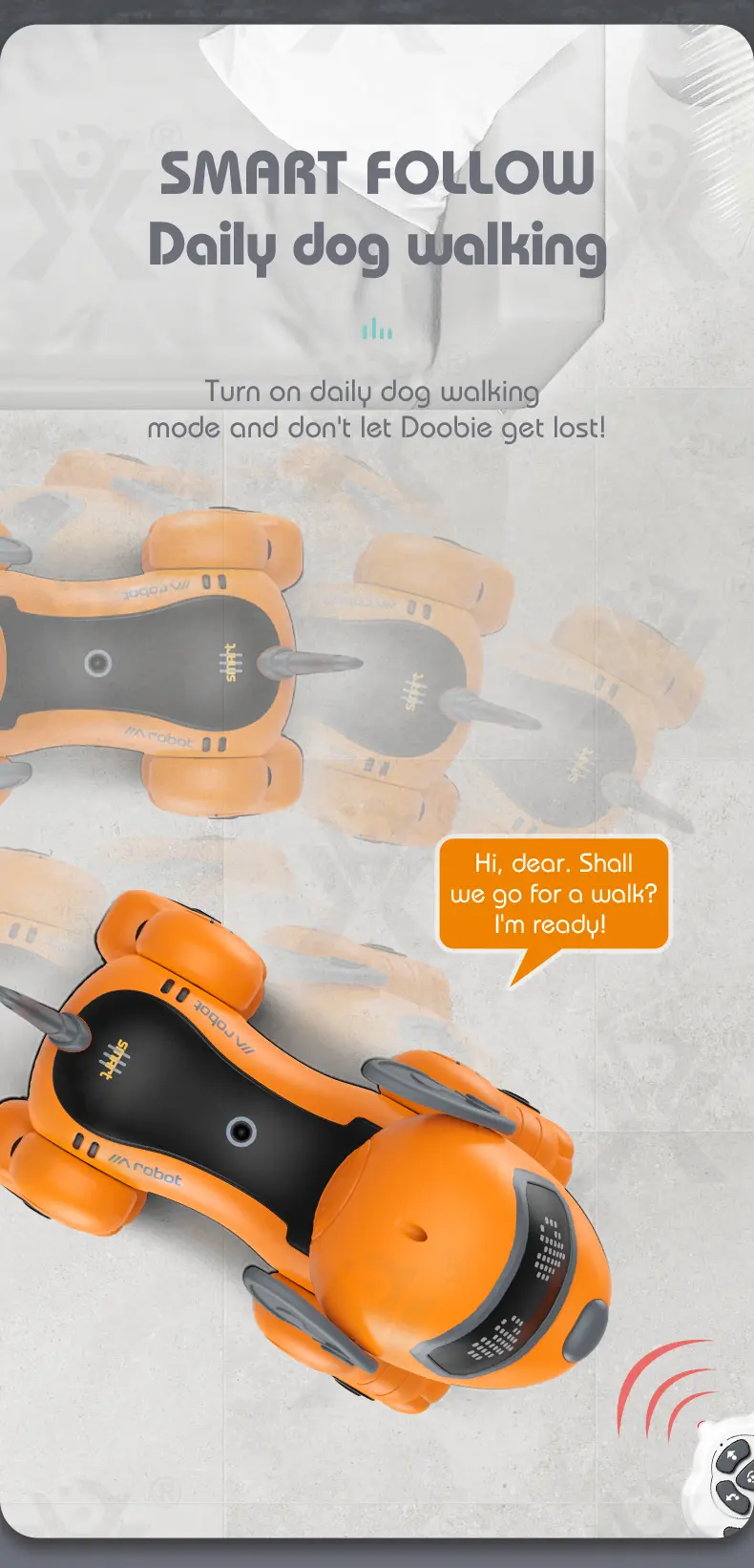 Voice-Controlled Robot Dog Toy with Smart Follow, RC · TV10461 · detail image 5 of 11