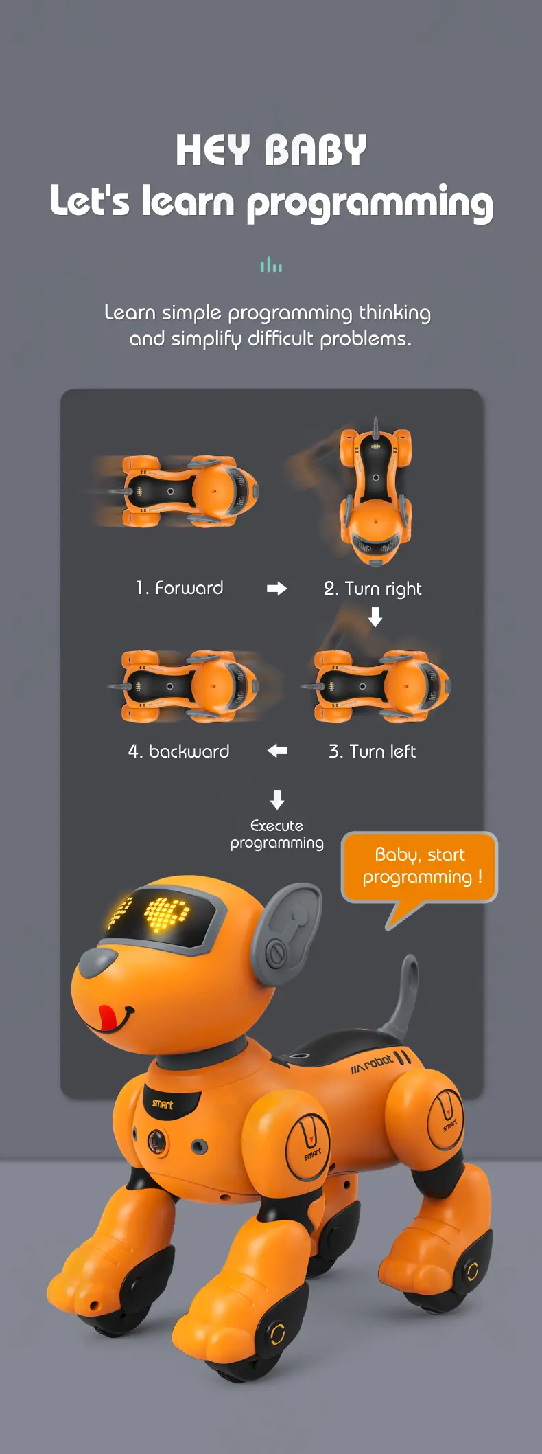 Voice-Controlled Robot Dog Toy with Smart Follow, RC · TV10461 · detail image 6 of 11