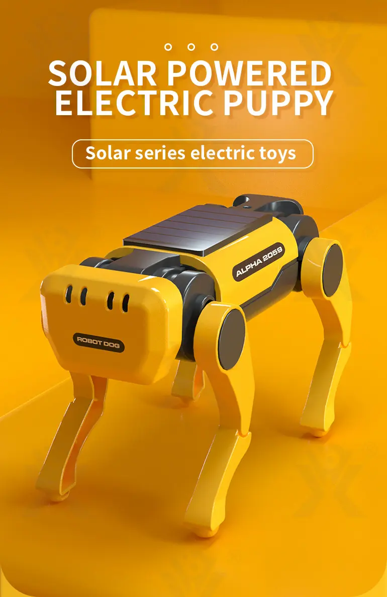 Solar-Powered Robotic Dog Toy, Electric Mechanical Pet Robot · TV10450 · detail image 1 of 9