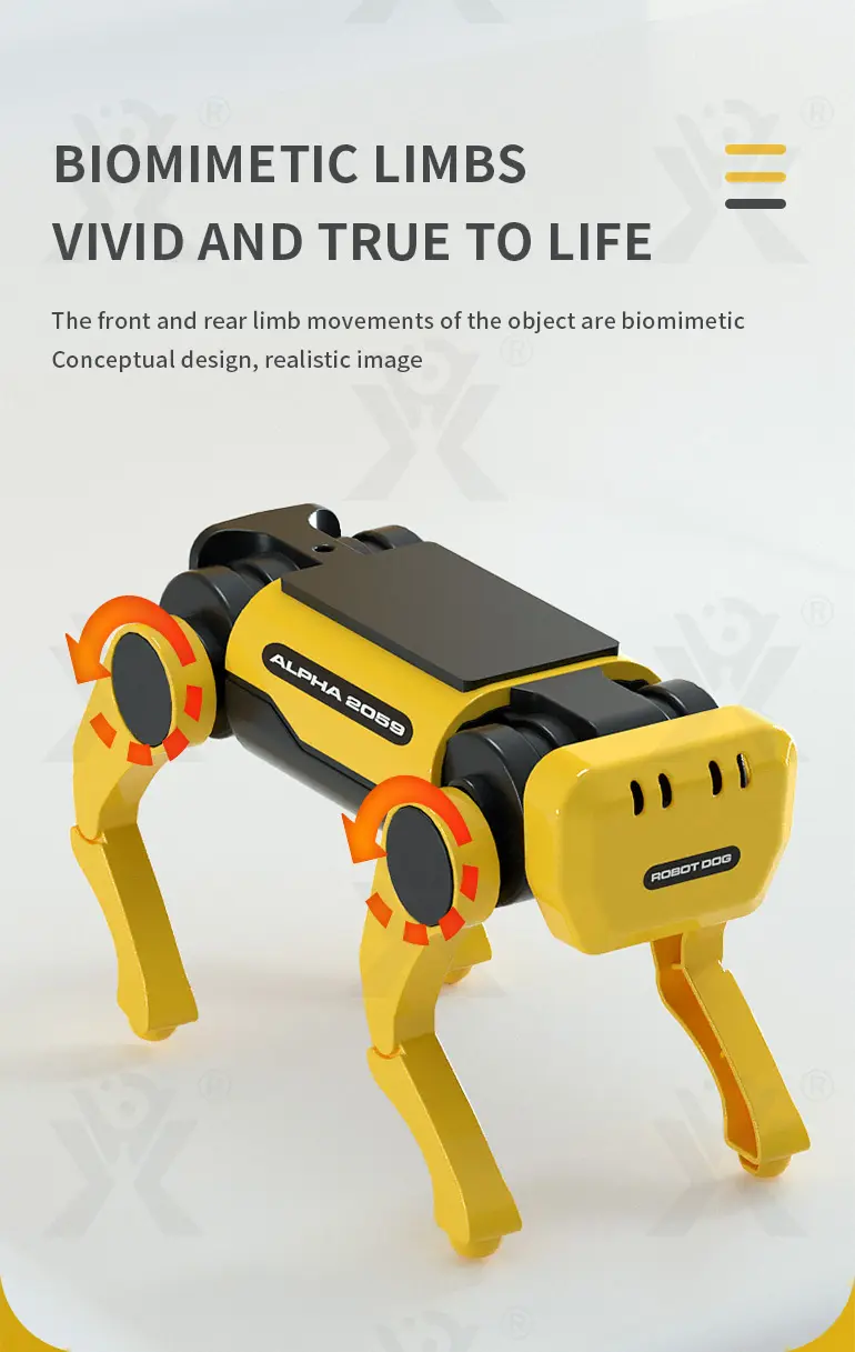 Solar-Powered Robotic Dog Toy, Electric Mechanical Pet Robot · TV10450 · detail image 3 of 9