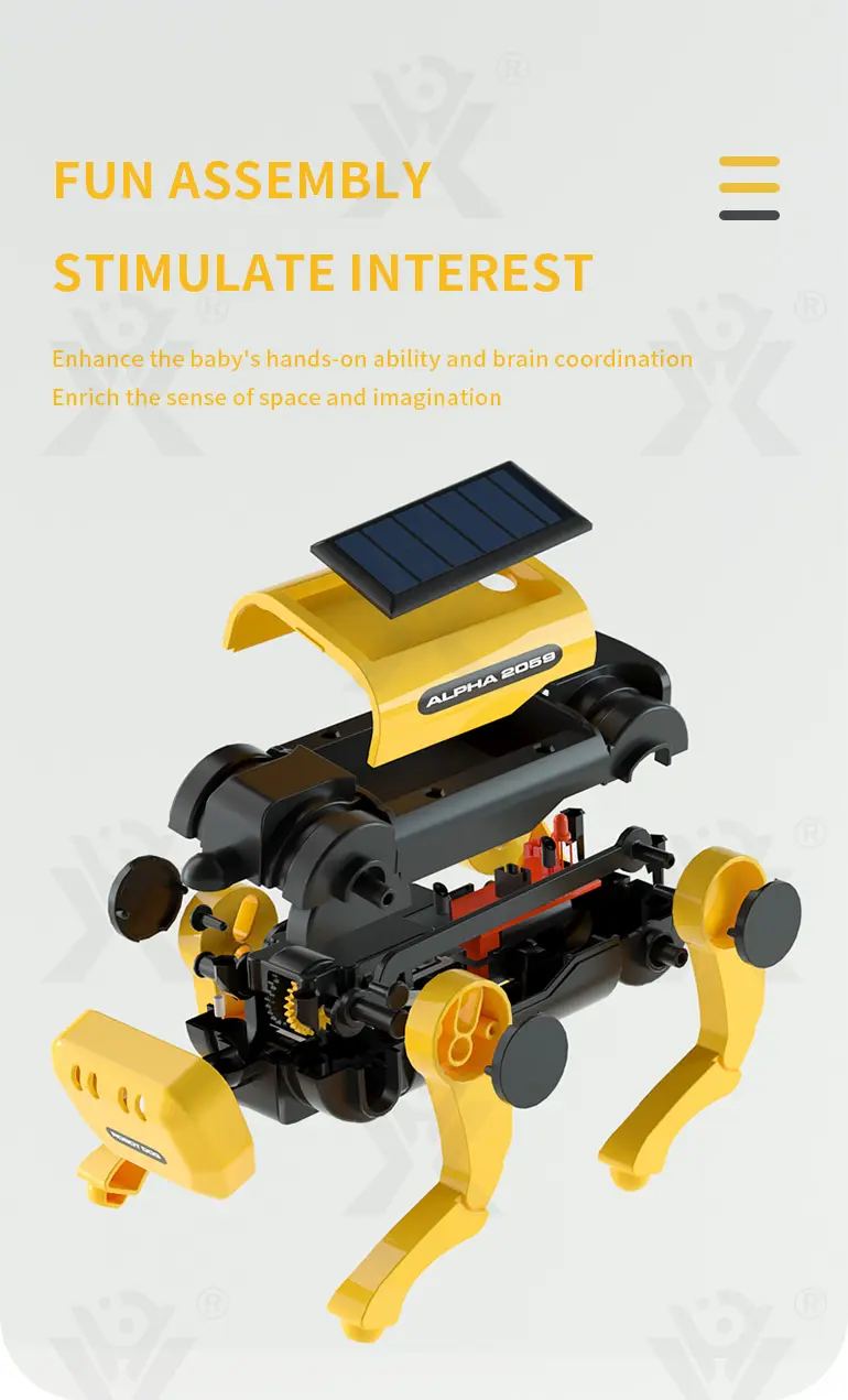 Solar-Powered Robotic Dog Toy, Electric Mechanical Pet Robot · TV10450 · detail image 6 of 9