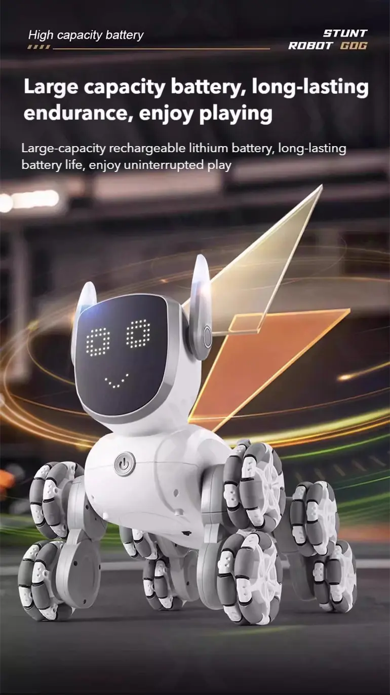 8-Wheeled Robot Dog with Voice & Stunt Features · TV10465 · detail image 10 of 14