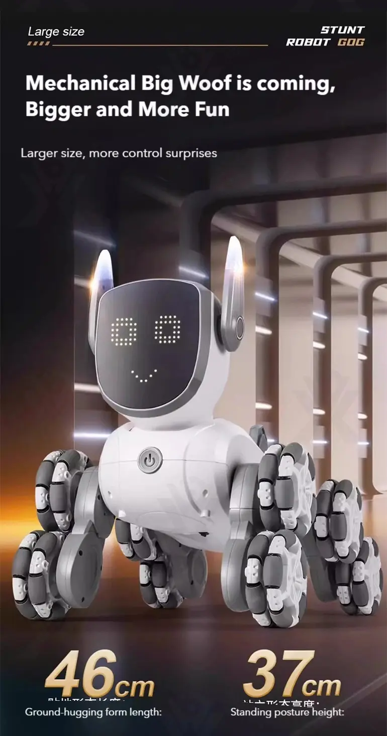 8-Wheeled Robot Dog with Voice & Stunt Features · TV10465 · detail image 3 of 14