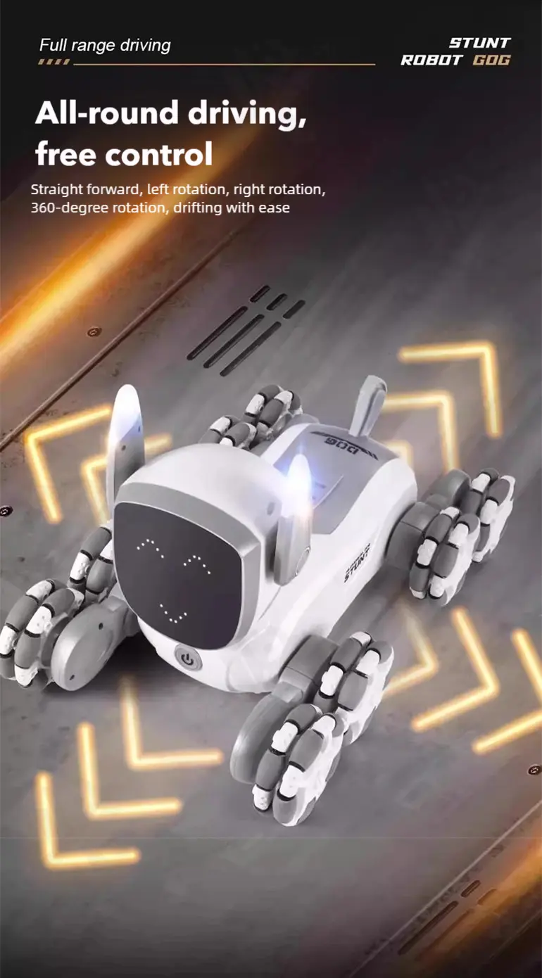 8-Wheeled Robot Dog with Voice & Stunt Features · TV10465 · detail image 5 of 14