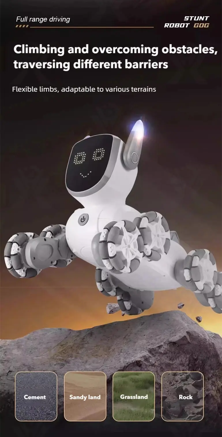 8-Wheeled Robot Dog with Voice & Stunt Features · TV10465 · detail image 6 of 14
