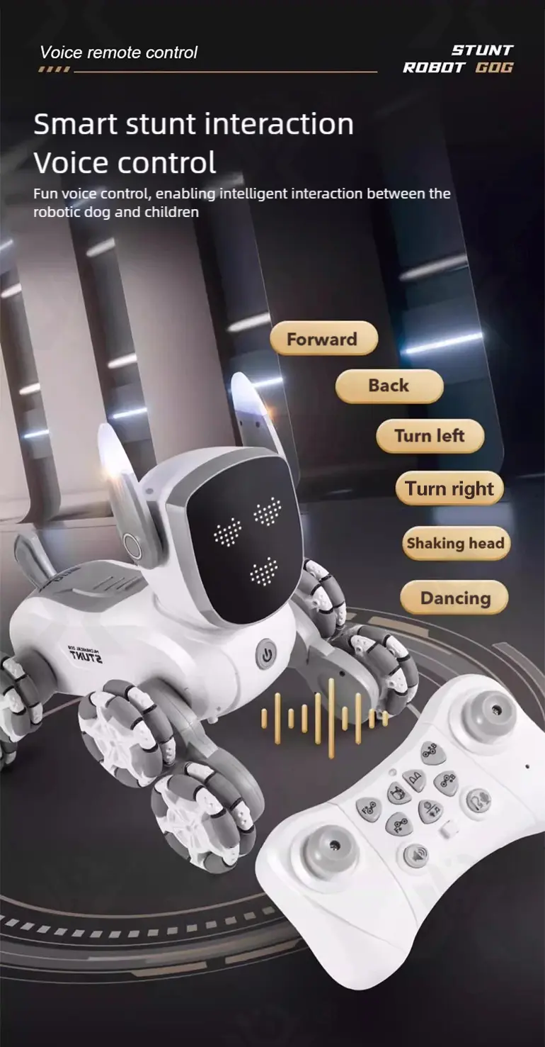 8-Wheeled Robot Dog with Voice & Stunt Features · TV10465 · detail image 7 of 14