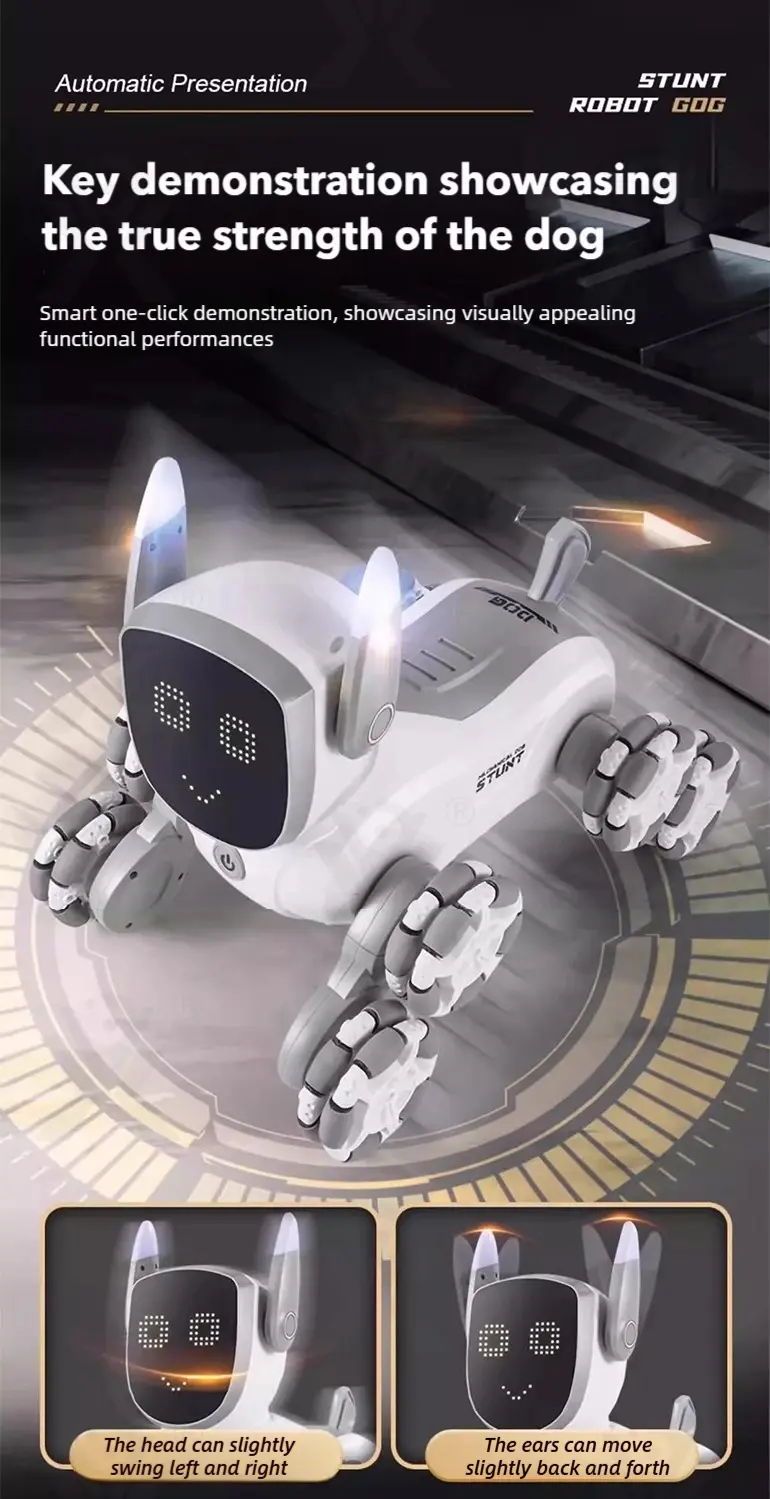 8-Wheeled Robot Dog with Voice & Stunt Features · TV10465 · detail image 8 of 14
