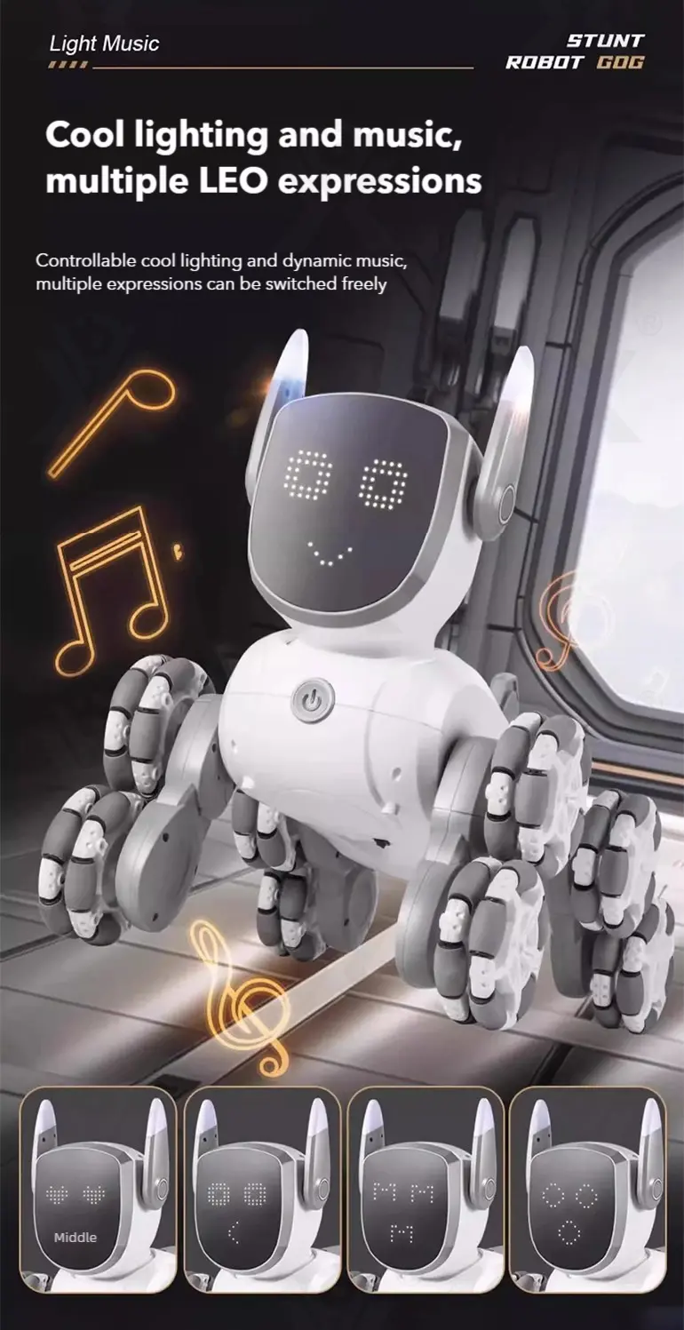 8-Wheeled Robot Dog with Voice & Stunt Features · TV10465 · detail image 9 of 14