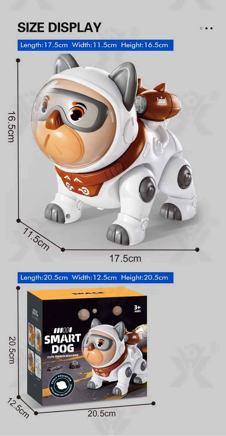 Cute Mechanical Dog Toy with Remote & Lights · TV10460 · detail image 9 of 9