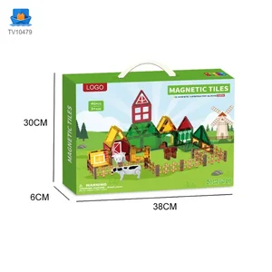Farm-Themed Magnetic Tiles Toy, Animals-diy Building Blocks · TV10479 · product photo 6 of 6