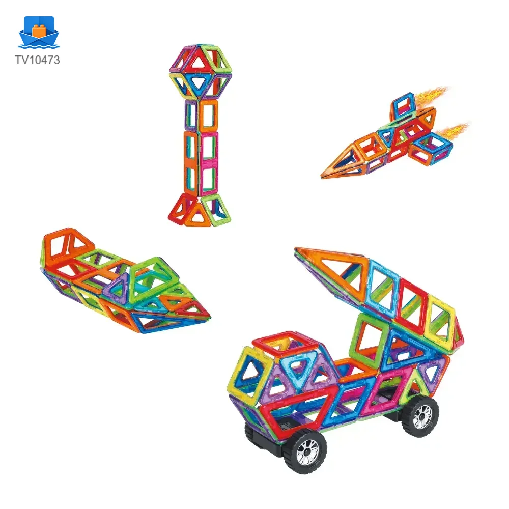 Magnetic Tile Building Blocks, 50 Pcs · TV10473 · product photo 1 of 6