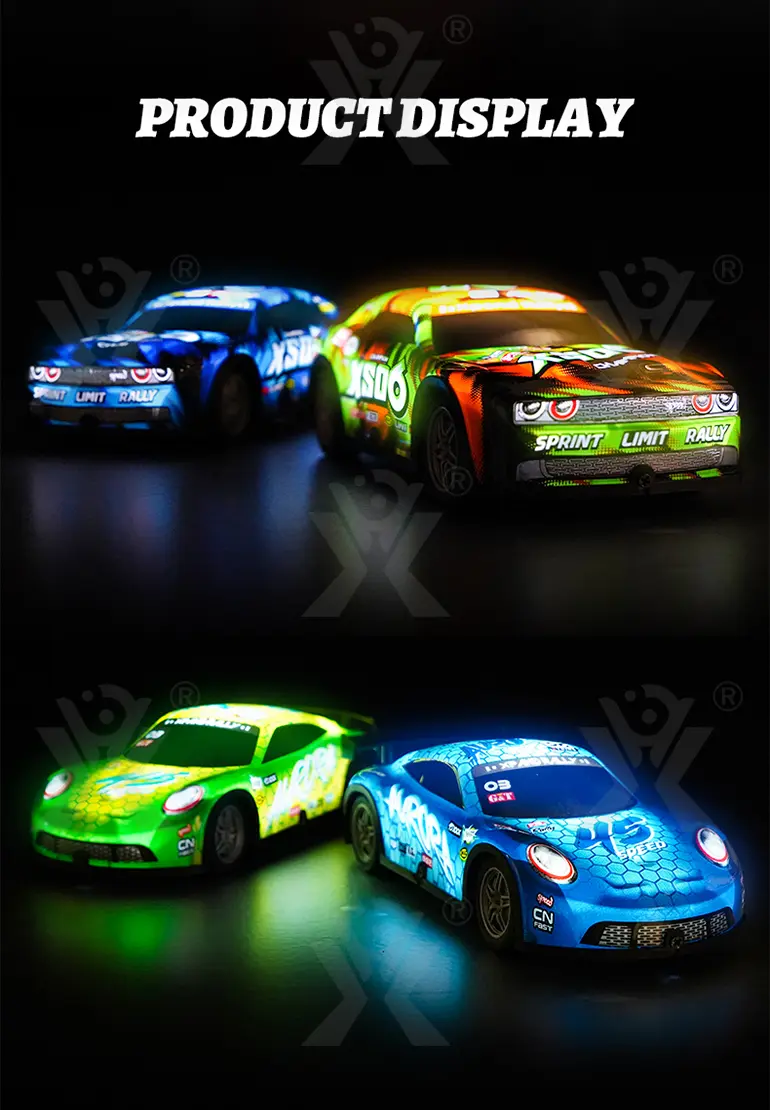 Jouet de voiture lumineux RC, voiture de course RC·TV10415·image de détail 7 de 11