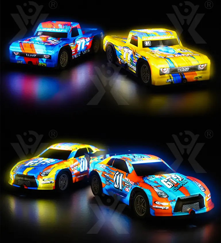 Jouet de voiture lumineux RC, voiture de course RC·TV10415·image de détail 8 de 11