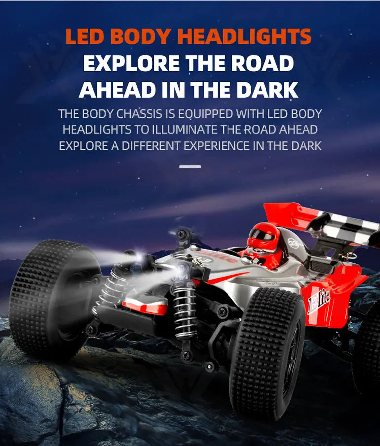 Off-Road Racing Car Toy With Servo Steering, 1:18 Scale, 4WD · TV10399 · detail image 10 of 15