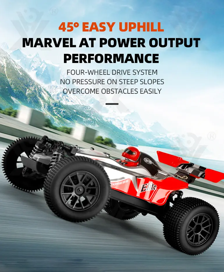 Off-Road Racing Car Toy With Servo Steering, 1:18 Scale, 4WD · TV10399 · detail image 5 of 15