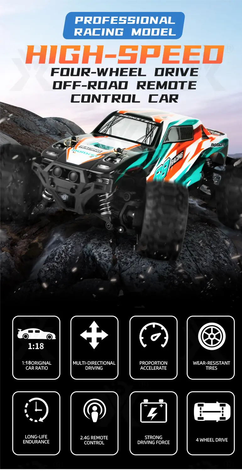 1:18 Scale RC Monster Truck Toys · TV10391 · detail image 1 of 15