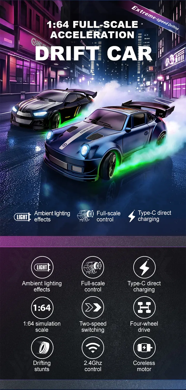 2.4GHz Mini Drift Car Toy · TV10410 · detail image 2 of 11